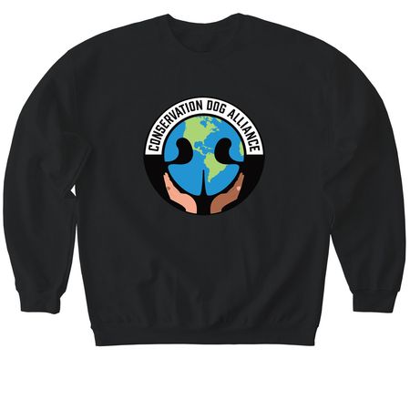 CDA Logo Apparel Design 2, a Black Softstyle Crewneck Sweatshirt