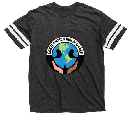 CDA Logo Apparel Design 2, a Vintage Smoke / White Football Jersey Tee