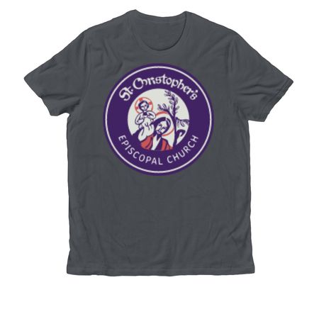 St. Christopher's Round Logo, a Terrain Grey Allmade Organic Cotton Unisex Tee