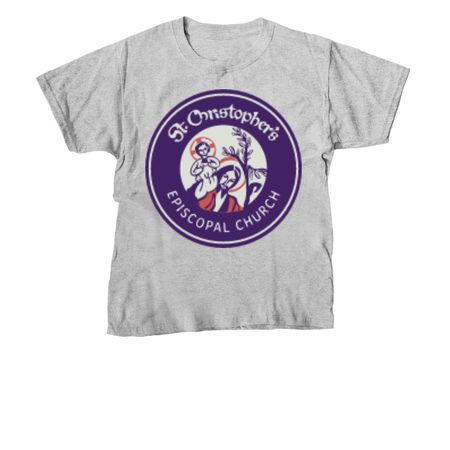 St. Christopher's Round Logo, a Sport Grey Youth Unisex Tee