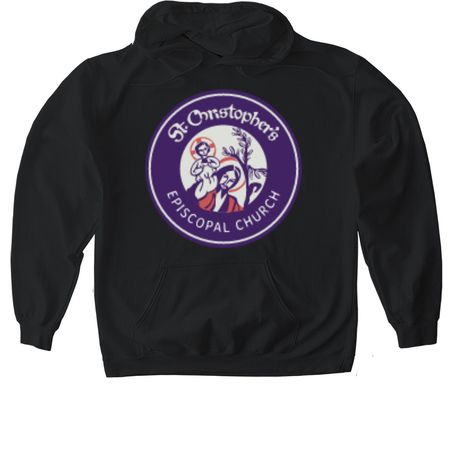 St. Christopher's Round Logo, a Black Gildan Softstyle Pullover Hoodie