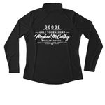 Meghan McCarthy Golf Shirts, a Black Women's Performance Quarter Zip Pullover (back-view)