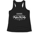 Meghan McCarthy Golf Shirts, a Black Women's Performance Tank (back-view)