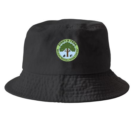 Ziggy's Tree Hat, a Black Printed Bucket Hat