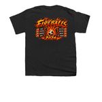 FIREBALLS Right Chest, a Black Youth Unisex Tee (back-view)