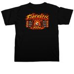 FIREBALLS Right Chest, a Black Comfort Colors Unisex Tee (back-view)