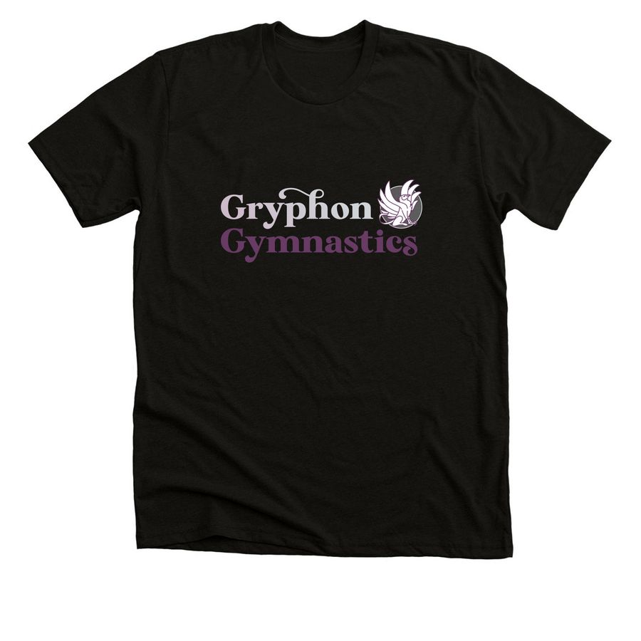 Stacked logo, a Solid Black Blend Premium Unisex Tee