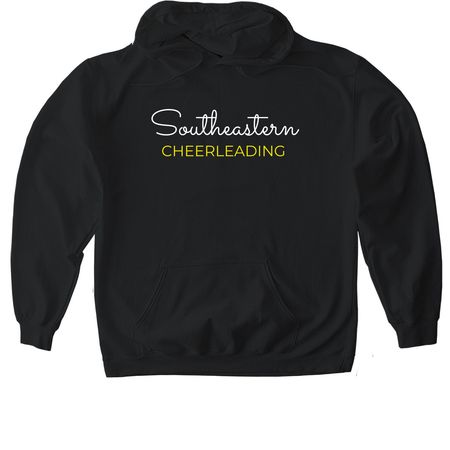 Southeastern Cheerleading, a Black Gildan Softstyle Pullover Hoodie