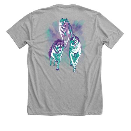 Arctic Rush Sled Dogs, a Athletic Heather Premium Unisex Tee
