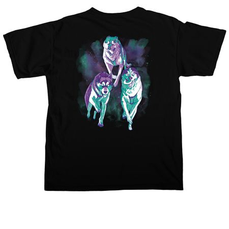 Arctic Rush Sled Dogs, a Black Comfort Colors Unisex Tee