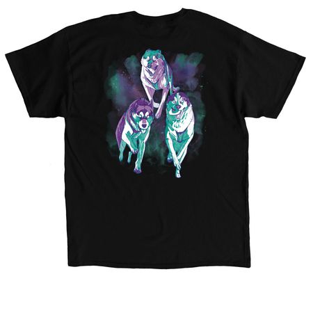 Arctic Rush Sled Dogs, a Black Classic Unisex Tee