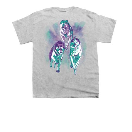 Arctic Rush Sled Dogs, a Sport Grey Youth Unisex Tee