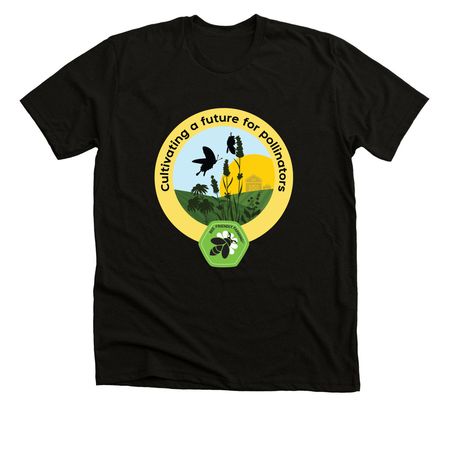 Bee Friendly Farming T-Shirt, a Black Heather Premium Unisex Tee