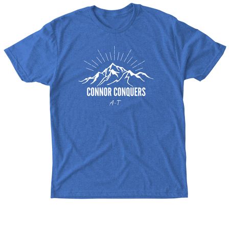 Connor Conquers A-T Shop, a Vintage Royal Triblend Unisex Tee