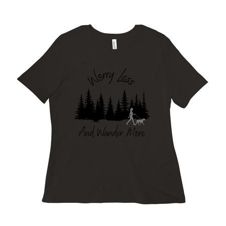 Worry Less, a Black Women?s Relaxed Cotton Tee