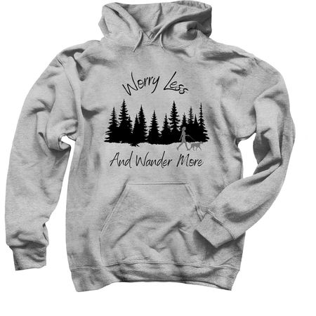 Worry Less, a Sport Grey Pullover Hoodie