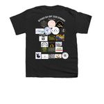 Dark Options for the 2026 Winner Design, a Black Youth Unisex Tee (back-view)