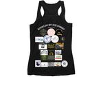 Dark Options for the 2026 Winner Design, a Black Women's Racerback (back-view)