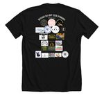 Dark Options for the 2026 Winner Design, a Solid Black Blend Premium Unisex Tee (back-view)