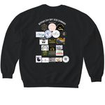 Dark Options for the 2026 Winner Design, a Black Softstyle Crewneck Sweatshirt (back-view)