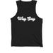 Way Gay Cursive Tank Top, a Black Premium Cotton Tank