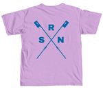 SRN 2026 - Crossed Oars, a Neon Violet Comfort Colors Unisex Tee (back-view)