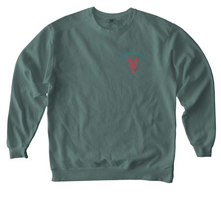Wicked Good Lobster, a Blue Spruce Comfort Colors Crewneck Sweatshirt