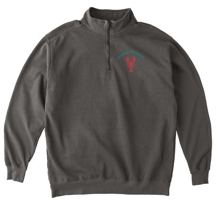 Wicked Good Lobster, a Pepper Comfort Colors Quarter Zip Pullover
