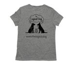 TLD Summer 26', a Aluminum Grey Allmade Eco Triblend Women?s Tee (back-view)