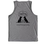 TLD Summer 26', a Aluminum Grey Allmade Eco Triblend Tank (back-view)