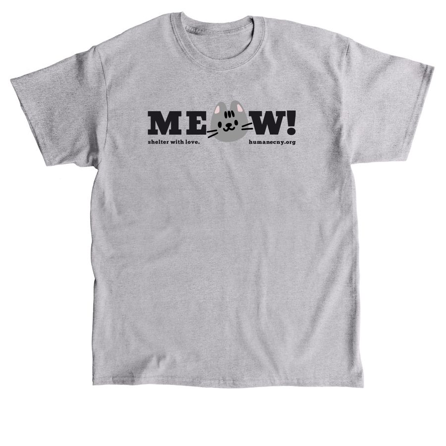 Meow! Tee, a Sport Grey Classic Unisex Tee