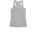 Change the world, a Athletic Heather Women's Racerback (back-view)