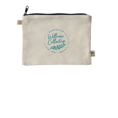 Worcester Wellness Collective Pouch, a Natural 9"x7" Hemp Blend Pouch