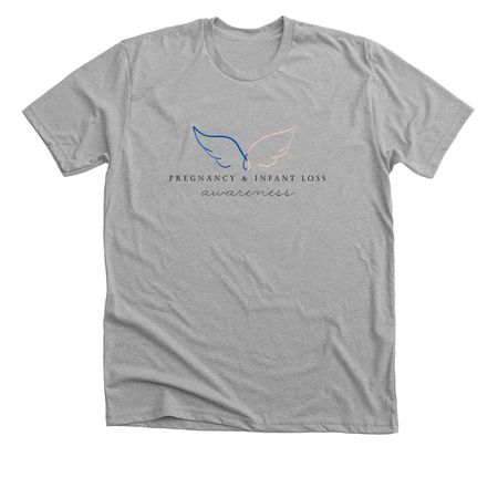 2025- Pregnancy & Infant Loss Design 2, a Athletic Heather Premium Unisex Tee