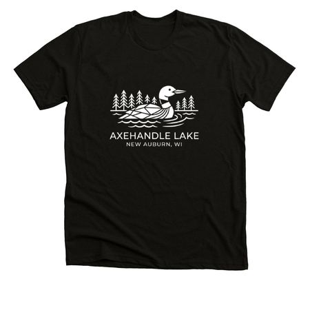 Shirts with White Logo, a Solid Black Blend Premium Unisex Tee