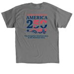 HAC "The Hungarian American story is...", a Charcoal Classic Unisex Tee (back-view)