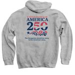 HAC "The Hungarian American story is...", a Sport Grey Pullover Hoodie (back-view)