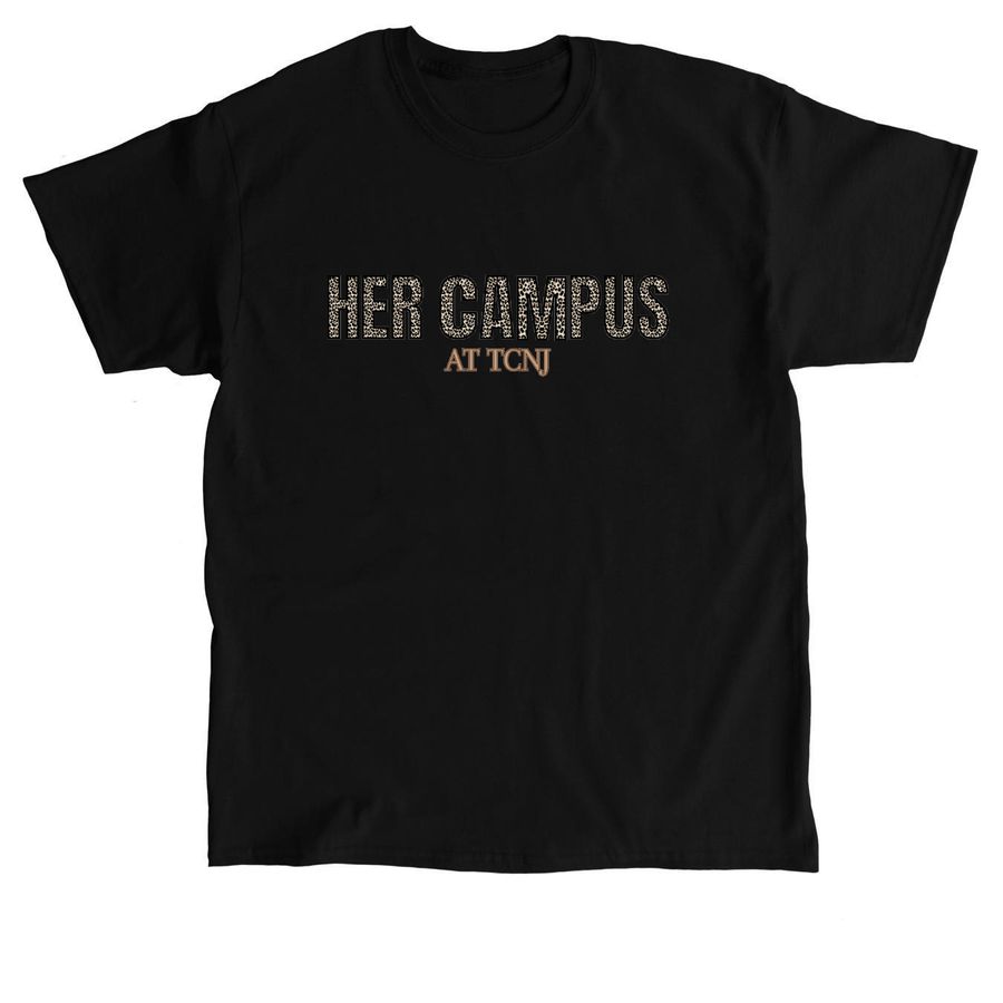 Her Campus at TCNJ - Leopard Print, a Black Classic Unisex Tee