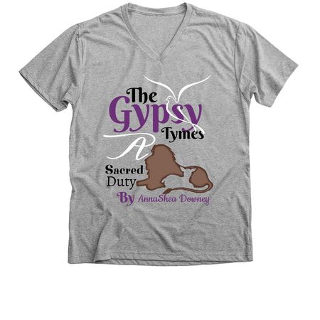 My Lion Laid Down With My Sheep, a Athletic Heather Premium V-Neck Tee