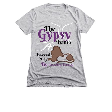 My Lion Laid Down With My Sheep, a Dark Heather Grey Women's Slim Fit Tee