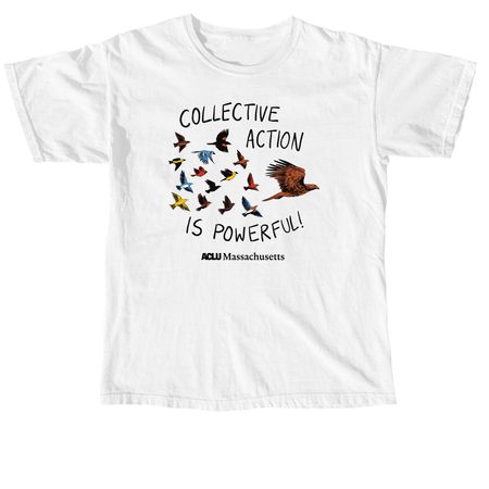 ACLUM Collective Action T-Shirt, a White Comfort Colors Unisex Tee