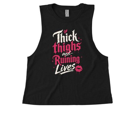 She?s Dangerous&nbsp;, a Deep Black Allmade Eco Triblend Women?s Muscle Tank
