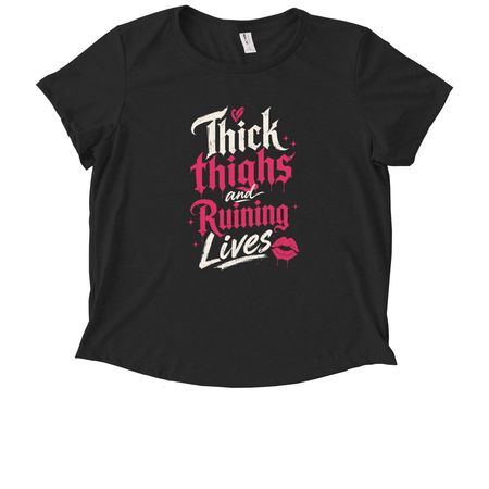 She?s Dangerous&nbsp;, a Deep Black Allmade Eco Triblend Women?s Scoop Neck Tee