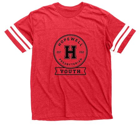 Hopewell Youth 2026, a Vintage Red / White Football Jersey Tee
