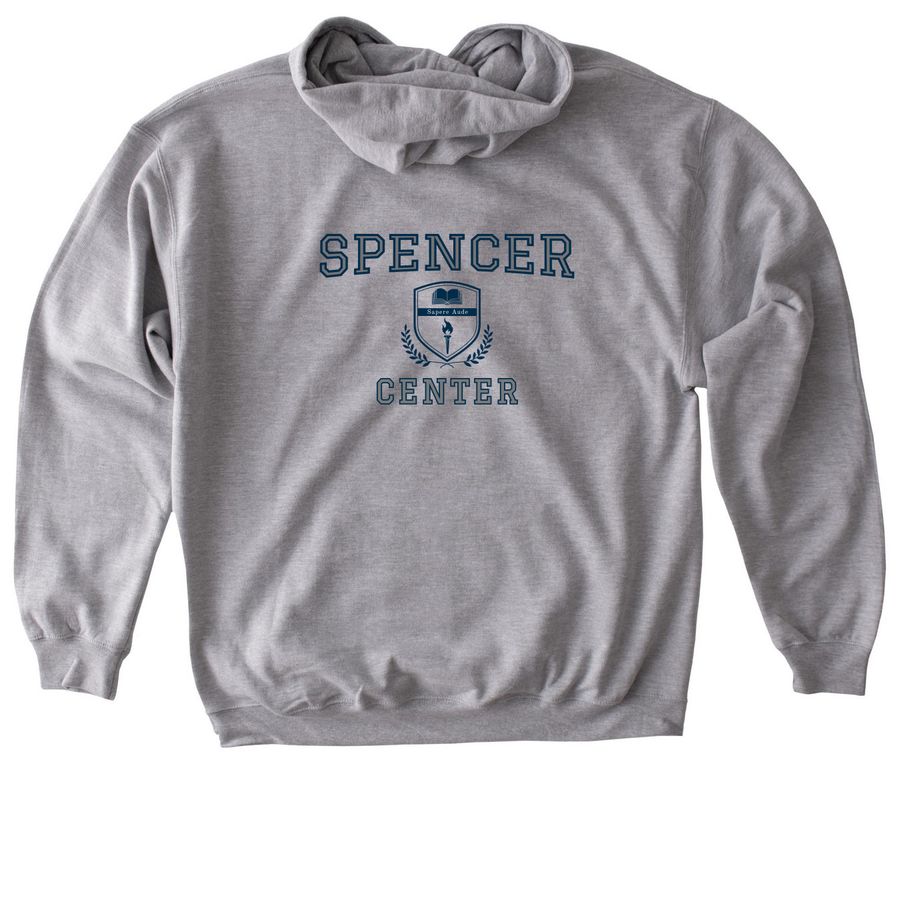 Holiday + Winter Classic (lighter colors), a Sport Grey Gildan Softstyle Pullover Hoodie (back-view)
