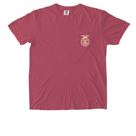 Northview FFA Pocket Tee, a Crimson Comfort Colors Pocket Tee