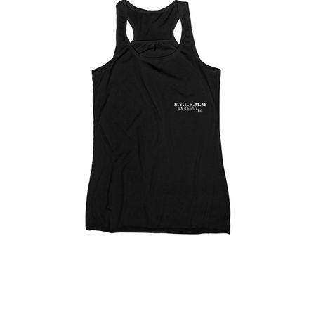 Iron Sharpens Iron, a Black Women's Racerback