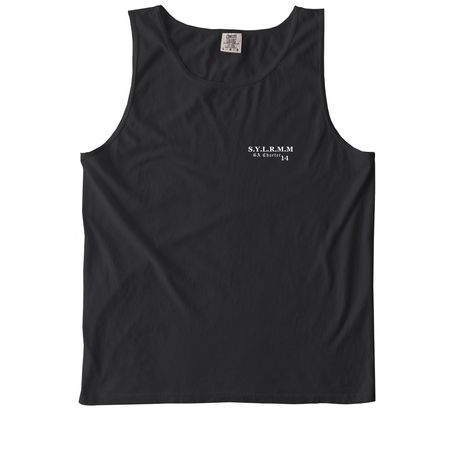 Iron Sharpens Iron, a Black Comfort Colors Tank Top