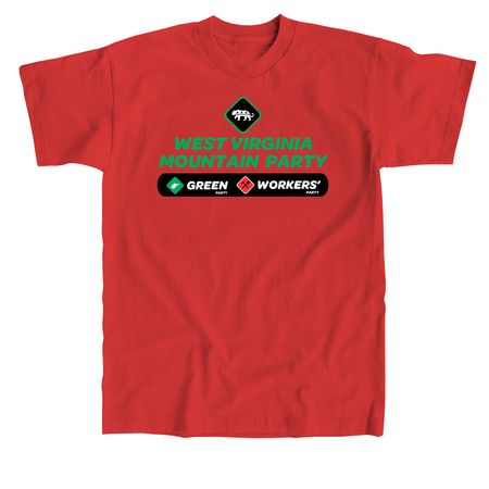 Mountain Party, a Red Union Made Unisex Tee