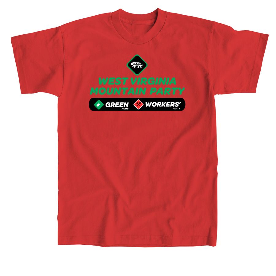 Mountain Party, a Red Union Made Unisex Tee